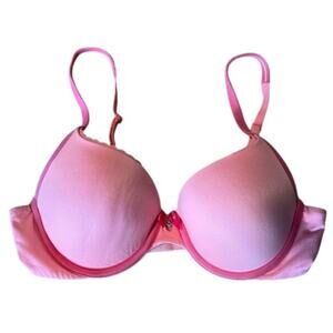 Victoria's Secret Perfect Shape Bra Pink Padded Underwire Multiway Strap 34C